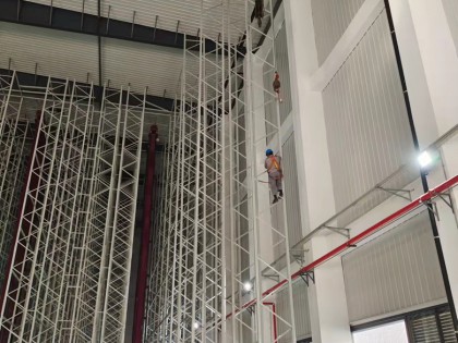 【项目现场】东联仓储立体库项目安装进行时